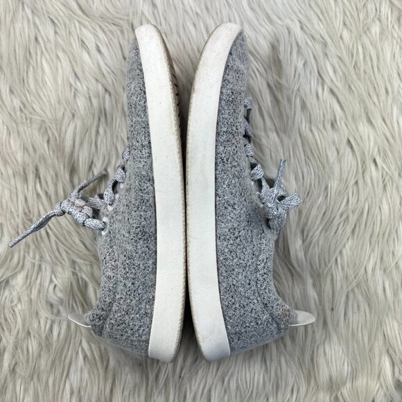 All Birds Women's Gray Wool Runners Sneakers - Picture 7 of 8